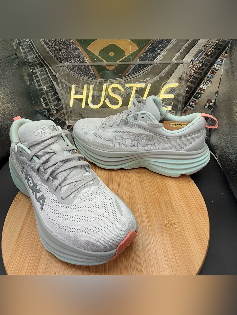 Hoka One One Women’s Stardust / Aqua Breeze Size 10B - Picture 5 of 10